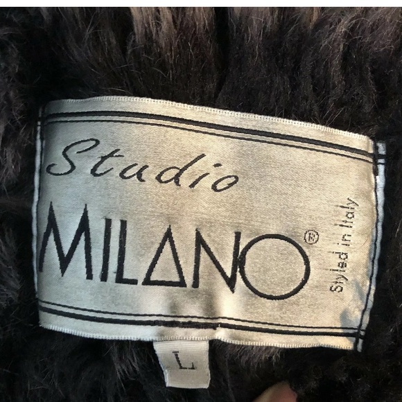 Genuine Shearling jacket coat size Large for women w/hood warm made in Italy - Picture 8 of 16